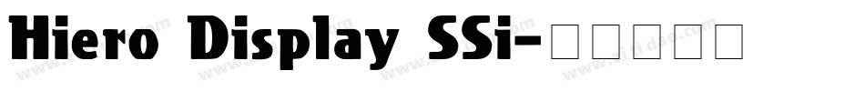 Hiero Display SSi字体转换